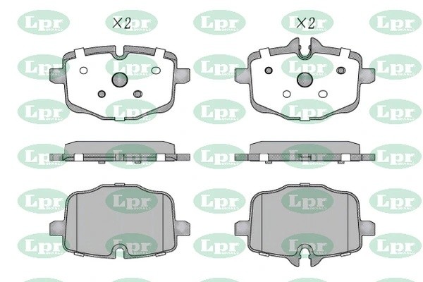 Комплект тормозных колодок 05P1631 05P1631 LPR
