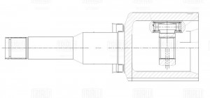 ШРУС внутренний левый GO 051345 TRIALLI