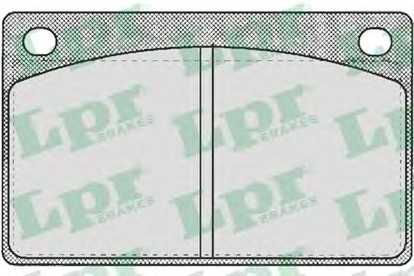 Комплект тормозных колодок 05P161 05P161 LPR