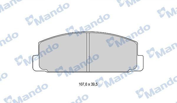 Колодки тормозные MAZDA 626 задние (4шт.) MANDO MBF015627 MANDO