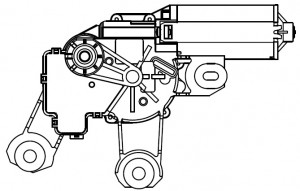 Моторедуктор стеклооч. задний для а/м Land Rover Freelander II (06-) VWB 2602 VWB2602 START VOLT