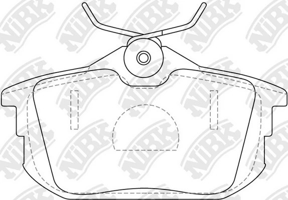 Колодки тормозные дисковые MITSUBISHI COLT 04/SMART FORFOUR 05/VOLVO S40/V40  PN PN3593 NIBK