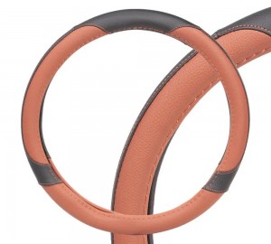 Оплетка руля (L) 39-41см черно-коричневая кожа AIRLINE AWC-CM-05L AIRLINE