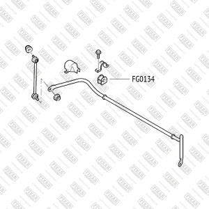 втулка стабилизатора переднего! d20\ Ford Transit 2.4DI 00> FG0134 FIXAR