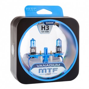 Лампа 12V H3 55W РK22s бокс (2шт.) Vanadium MTF HVN1203 MTF