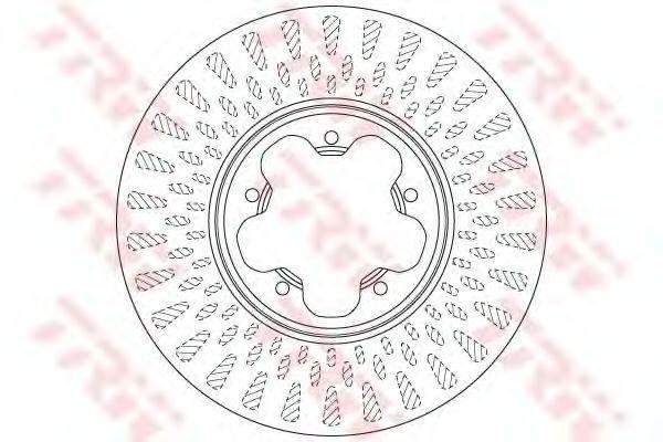 Диск тормозной передний FORD TOURNEO/TRANSIT CUSTOM 2.2TDCI 12/12-  DF6514S DF6514S TRW