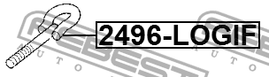 Крюк буксирный RENAULT LOGAN/SANDERO I 2005-2018 2496-LOGIF 2496-LOGIF FEBEST