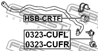 HONDA ACCORD VIII (2008-2015) 27 мм HSB-CRTF FEBEST