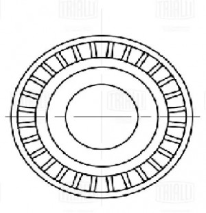 Ролик привод. ремня для а.м Ford Focus II (05-) 1.6d без A,C (опор.) (CM5775) CM5775 TRIALLI