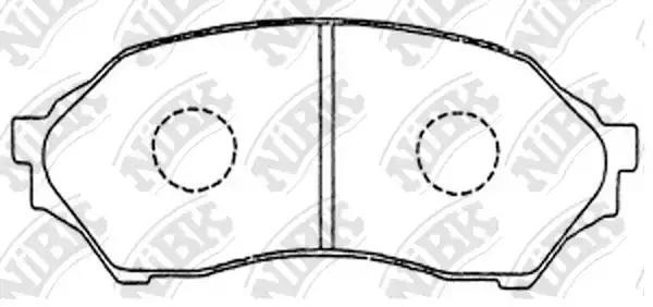 Колодки тормозные дисковые MAZDA FAMILIA 1998-2004 PN5425 PN5425 NIBK