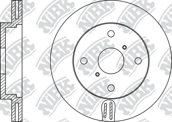 Диск тормозной TOYOTA Yaris передний (1шт.) NIBK RN1436 NIBK