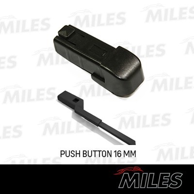 Адаптер для гибридных щеток PUSH BUTTON 16mm (комплект 10 шт.) KM3/10 KM3/10 MILES