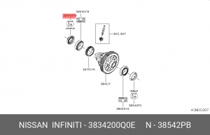 NISSAN LAGUNA II (2001-2008) 3834200Q0E NISSAN