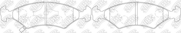 Колодки тормозные KIA Shuma (-01),Sephia (-97) передние (4шт.) NIBK PN0051 NIBK