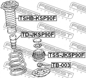 Опора амортизатора TSS-JKSP90F TSS-JKSP90F FEBEST