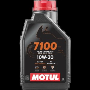 Масло моторное для 4-х тактных двигателей MOTUL 7100 4T 10W30 синт.1л 104089 MOTUL