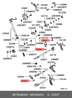 Кольцо уплотнительное MITSUBISHI OE MF660035 MITSUBISHI