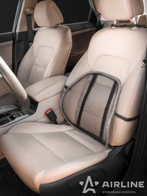 Подушка поясничная массажная черная AIRLINE ASC-BS-18 AIRLINE