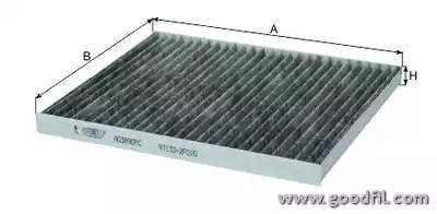 Фильтр салона угольный AG389CFC AG 389 CFC GOODWILL