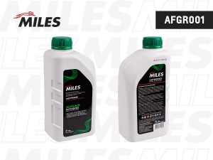 Антифриз готов к применению G11 (зеленый, SUPER LONG LIFE COOLANT -40C) 1кг AFGR AFGR001 MILES