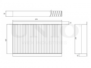 Фильтр салонный угольный FLT-40038C UNIO