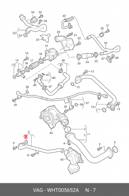 Уплотнительное кольцо WHT005652A WHT 005 652 A VAG