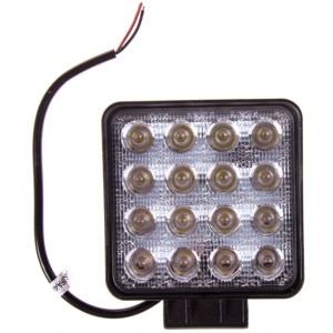 Фара светодиодная OFF ROAD 105*105мм квадратная 12V24V 48W 6000К SKYWAY 16 диодо S07201016 SKYWAY