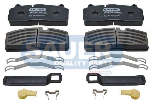 Колодки дисковые WVA29175/29195 SAF для Haldex Modul T (с углублениями под напра S0572919510 SAUER