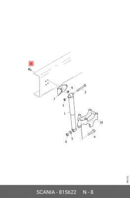 Болт 815622 SCANIA