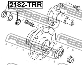 Подшипник задней ступицы (ступица) 2182-TRR FEBEST