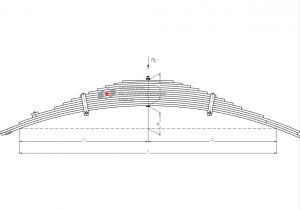 Рессора задняя (13 лист) МАЗ L-1754мм 901213MZ2912012 OMK AUTO