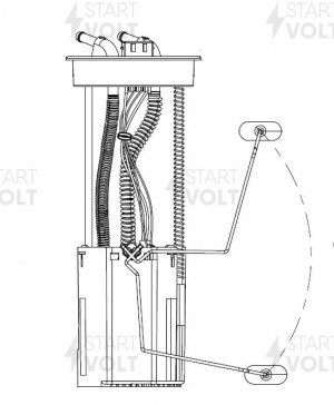 Модуль топливного насоса для а/м Great Wall Hover H3 10-/Hover H5 10- 2.0i/2.4i  SFM 1576 START VOLT