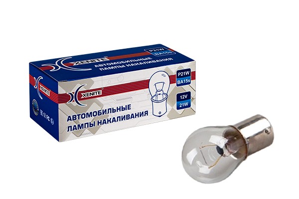 лампа накаливания! P21W (12V)\ 1007017 XENITE