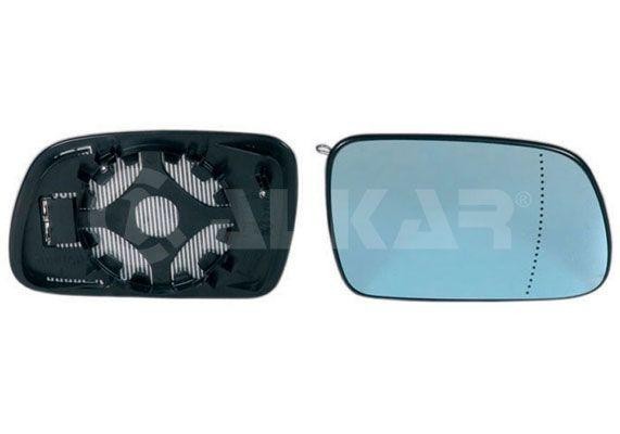 PEUGEOT 407 (2004>) Right, glass+holder, convex, blue glass, heated, 6432365 ALKAR