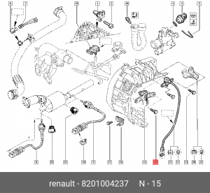 болт М7!\ Renault 8201004237 RENAULT