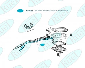 ТРОС КПП FIAT ALBEA (02-12), PALIO (02-11), SIENA EXTRA (02-12) RU86415 RUEI