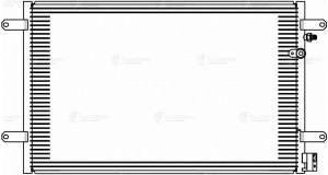 Радиатор кондиц. Audi A6 (C6) (04-) M,A (LRAC 1821) LRAC 1821 LUZAR
