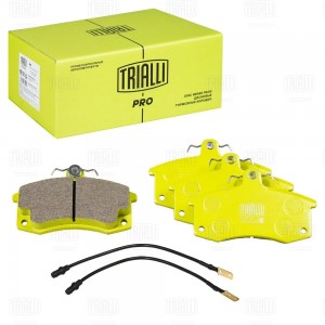 Колодки торм. для а/м Лада 2110 диск. перед. (в компл. с 2-мя датчиками) (керам. PF970CR TRIALLI