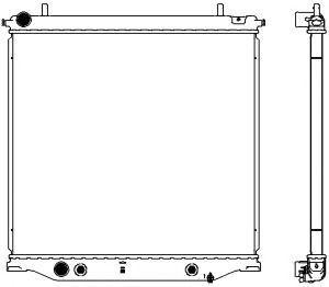 Радиатор системы охлаждения 30818506 SAKURA