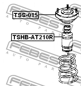 Пыльник амортизатора TSHB-AT210R TSHB-AT210R FEBEST