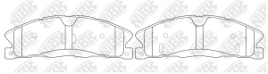 Колодки тормозные дисковые FORD Explorer 2005 - PN0623 PN0623 NIBK