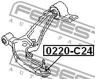 Опора шаровая 0220-C24 0220-C24 FEBEST