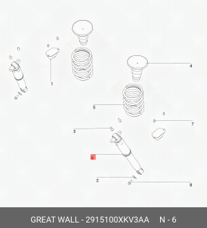Амортизатор задний GREAT WALL/HAVAL 2915100XKV3AA GREAT WALL