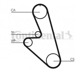 Ремень ГРМ [125-зуб.,20mm] CT959 CONTINENTAL