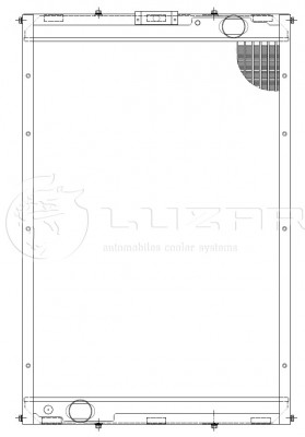 Радиатор водяного охлаждения КАМАЗ 63501 алюмин LUZAR LRC07350 LUZAR
