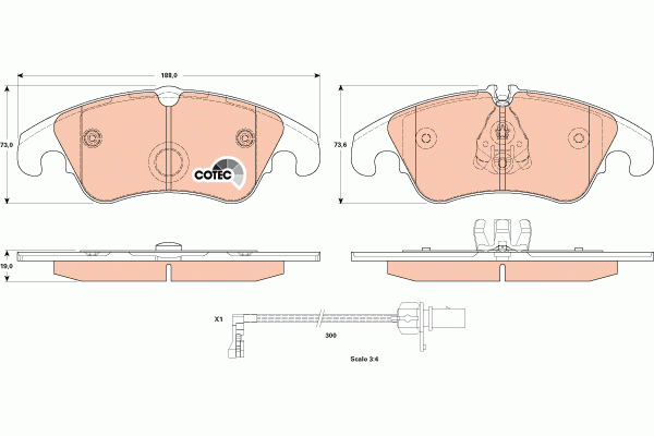 Колодки передние AUDI A6 (C7), A7 (4GA) GDB1908 GDB1908 TRW