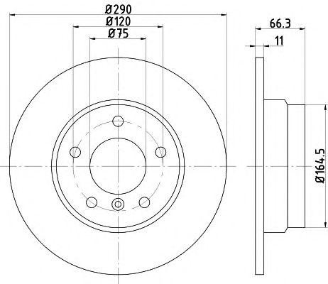 92261003 диск тормозной задний!\ BMW F20/F21 1.6/2.0i/D 10> 92261003 TEXTAR