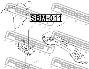 Опора двигателя SBM-011 SBM-011 FEBEST