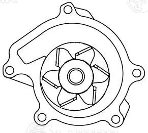 Насос водяной для а/м Toyota Vitz (99-)/FunCargo (99-)/Platz (00-)/Yaris (99-) 1 LWP1949 LUZAR