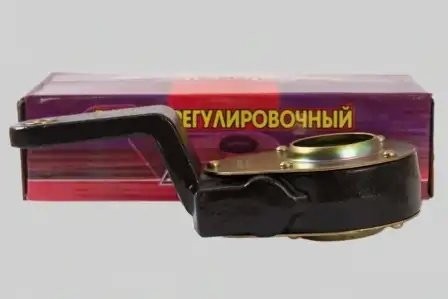 рычаг тормоза регулировочный !изогнутый, правый. 10 зубьев, 10т, ручной \КАМАЗ 55113502236 AVTOMAGNAT